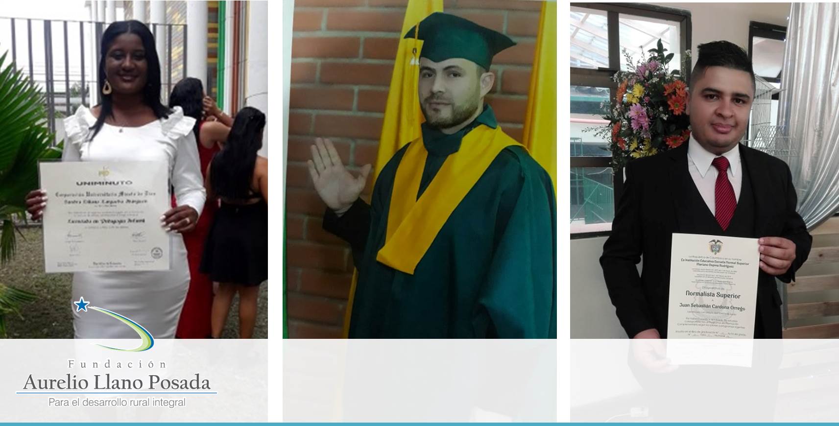 Nuevos graduados de la Fundación Aurelio llano Posada