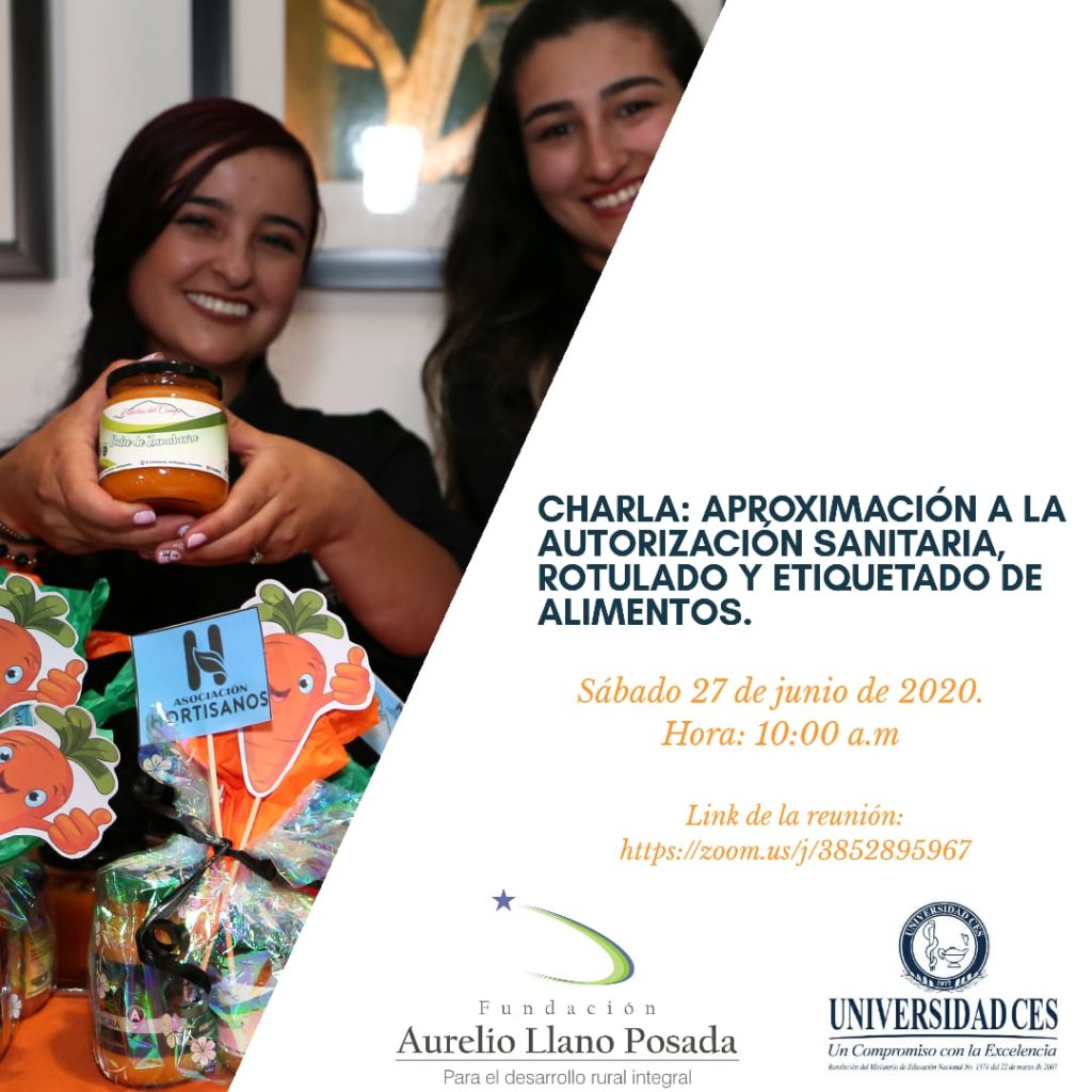 Charla en etiquetado y rotulado de alimentos-Fundación Aurelio Llano Posada 